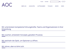 Tablet Screenshot of aoc-consulting.com